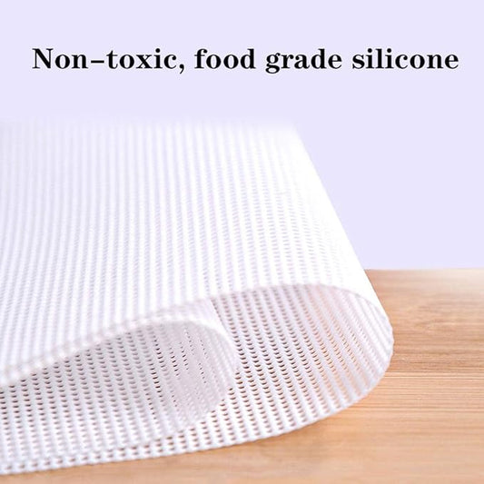 5 Pieces Square Silicone Dehydrator Sheets,15.7" x 15.7" Non-stick Fruit Dehydrator Mats,Reusable Steamer Mesh Mat Baking Mats for Fruit Dryer