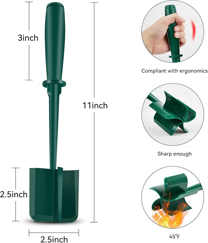 Meat Chopper,Hamburger Chopper,Beef Masher,Heat Resistant Meat Masher Tool for Hamburger Meat,Premium Heat Resistant Meat Chopper Utensil,Nylon Ground Beef Chopper Tool and Meat Fork（Green)…