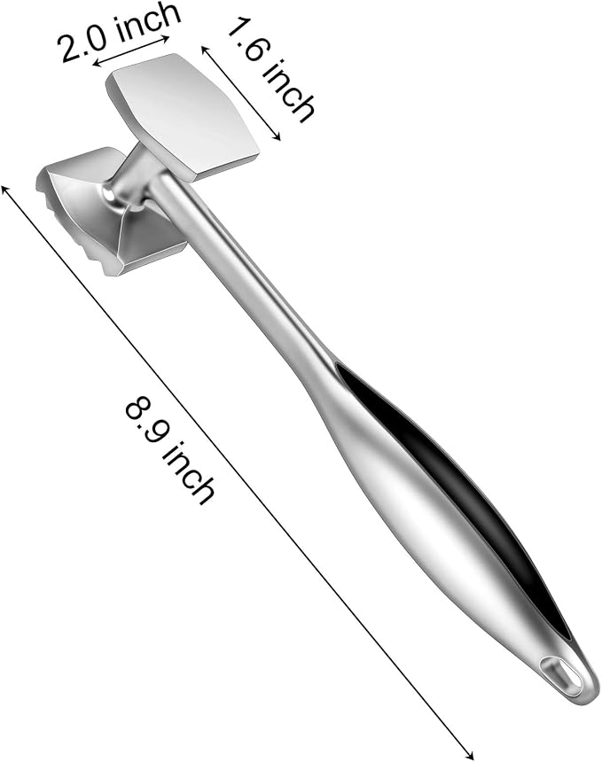 Aliglow Meat Tenderizer Hammer Tool Mallet Pounder for Kitchen Tenderizing Steak Beef Poultry