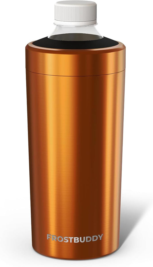 Frost Buddy XL Can Cooler - Fits 12-24 oz Cans (Rust Metallic) | Keeps drinks chilled 12+ hrs | No sweat, no condensation | Fits slim & standard cans | Durable, portable design