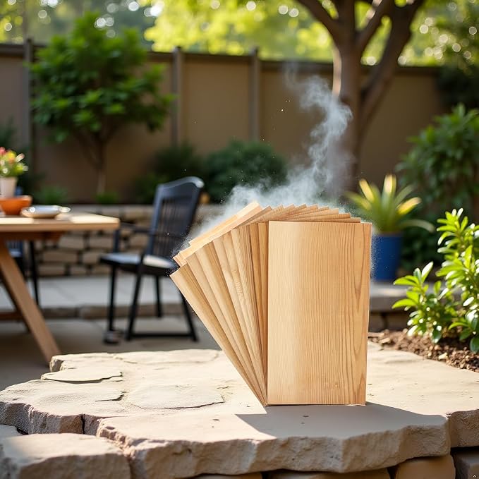 Bigger 13 PK, Cedar Planks For Grilling Salmon,11"x 5.5" Better Smoking, Add Best Smoky Flavor To Salmon, Veggies, Restaurant Quantity