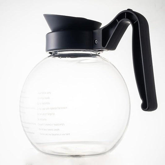 Yuanhao Crystalline Glass Coffee Decanter with Black Handle