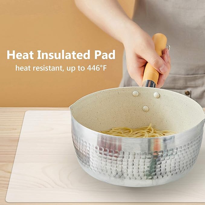 Extra Large Silicone Mats for Countertop, 28" by 20" Multipurpose Mat, Counter Table Protector, Desk Saver Pad, Placemat Nonstick Nonskid Heat-Resistant Pad, Semitransparent