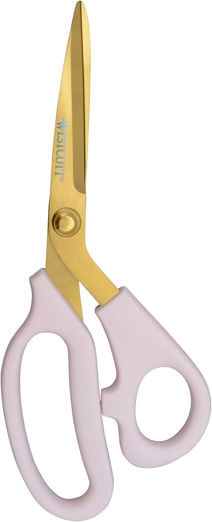 Westcott All-Purpose Kitchen Shears, Pink with Gold Blades - Durable Kitchen Shears with Precision-Ground Blades for Easy Cutting and Meal Prep - 8-Inch