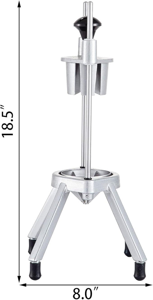 VEVOR 6-Section Commercial Easy Wedger Stainless Steel Blade Fruit Lime Slicer, Lemon Cutter for Home Bar Restaurant