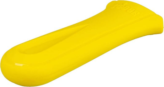 Lodge Deluxe Silicone Hot Handle Holder - Dishwasher Safe Hot Handle Holder Designed for Lodge Cast Iron Skillets 9 Inches+ w/Keyhole Handle - Reusable Heat Protection Up to 550° - Sunflower