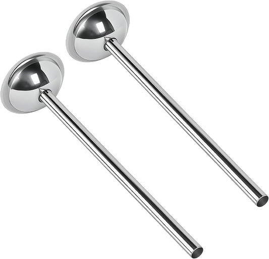 2-Pack 10mm Stainless Steel Sausage Stuffing Tubes for #5 Sausage Stuffer | Fit to Homemade Snack Sticks & Breakfast Links, Slim Sausage Stuffing Horn，For Manual/Electric Meat Sausage Stuffer
