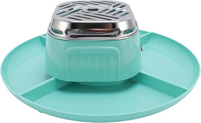 AYNEFY Tabletop Indoor Smores Maker with 4 Tray, Adjustable Temperature Chocolate Roaster for Party Gathering Dessert Time More Exciting (US Plug 120V)