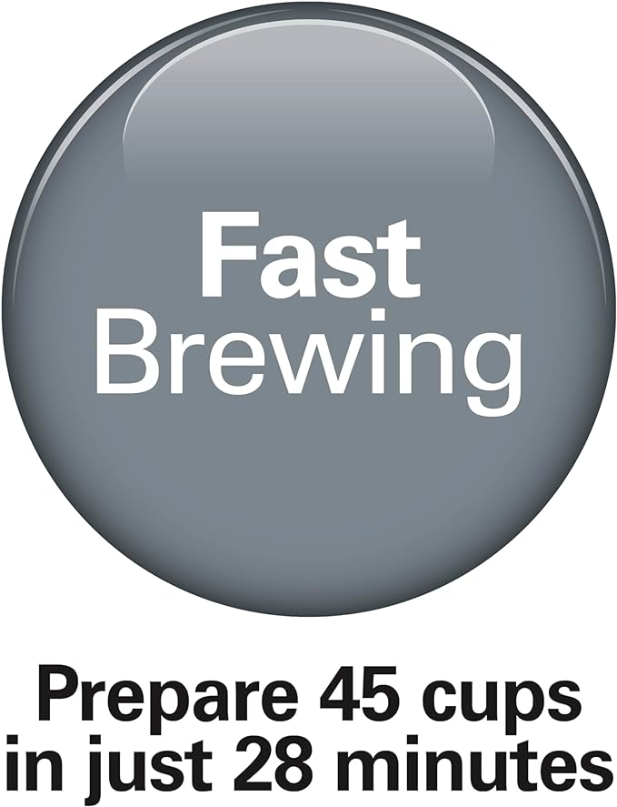 Hamilton Beach 45 Cup Fast Brew Coffee Urn and Hot Beverage Dispenser, 40521