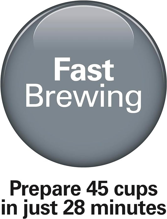 Hamilton Beach 45 Cup Fast Brew Coffee Urn and Hot Beverage Dispenser, 40521