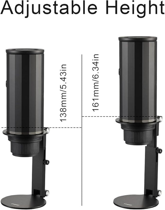 Pour Over Coffee Maker Stand,Adjustable & Foldable Portable Electric Espresso Machine Stand,Holder for Coffee Grinder,Universal Dripper,V60 Dripper,Travel Coffee Maker,Coffee Press Black