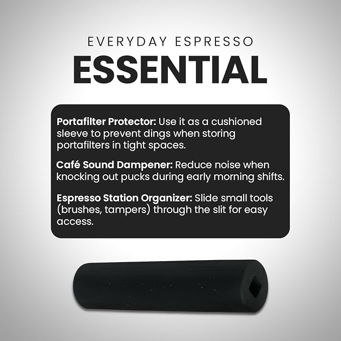 Rattleware Rubber Replacement Knock Box Bar Cover - Durable & Easy-to-Install Espresso Waste Solution, Fits Select Models with Welded Bars, Quality Design (5.5") - SET OF 2