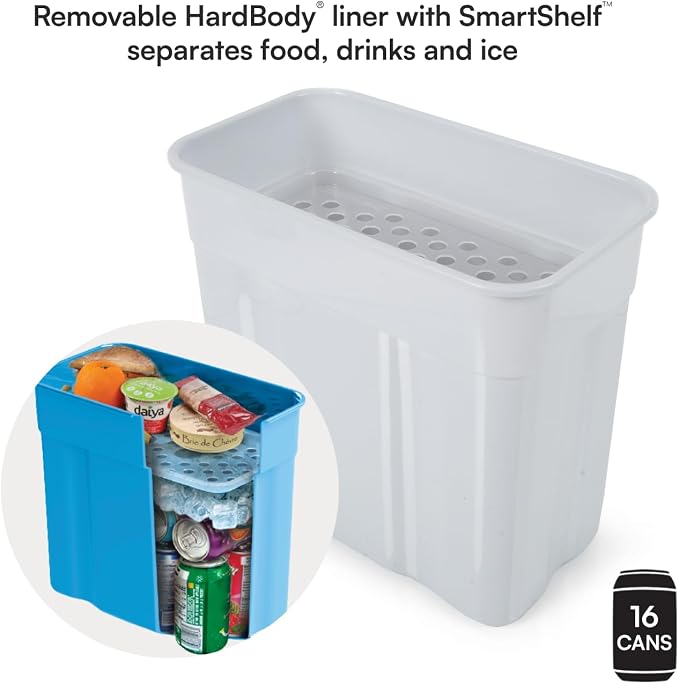 Titan by Arctic Zone Deep Freeze Cooler - Zipperless Hardbody Cooler - Deep Freeze Insulation, HardBody Liner, and SmartShelf