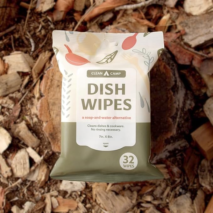 Dish Wipes | A Soap-and-Water Alternative | Pre-Moistened Food-Safe Rinse-Free