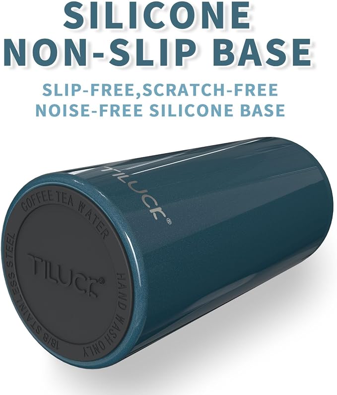 TILUCK Skinny Can Cooler, Stainless Steel Insulated Slim Cans, 12 oz | Beer & Hard Seltzer, Doucle-Walled Stainless Steel Insulated Slim Cans, Slim 12 oz(Glitter Indigo)