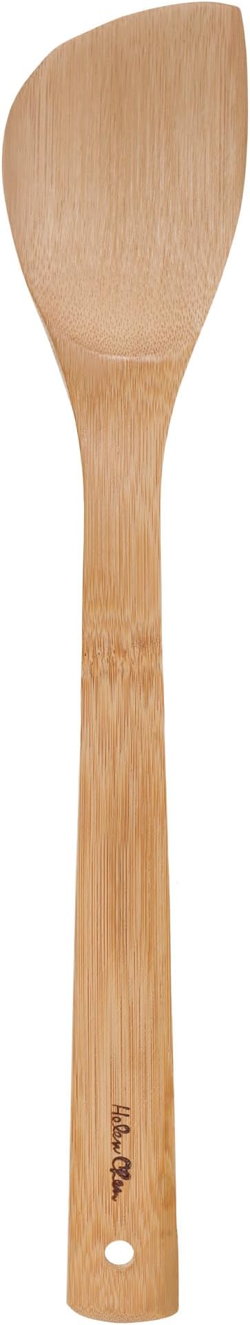 Helen’s Asian Kitchen Stir Fry Spatula and Cooking Utensil, Natural Bamboo, 15-Inch
