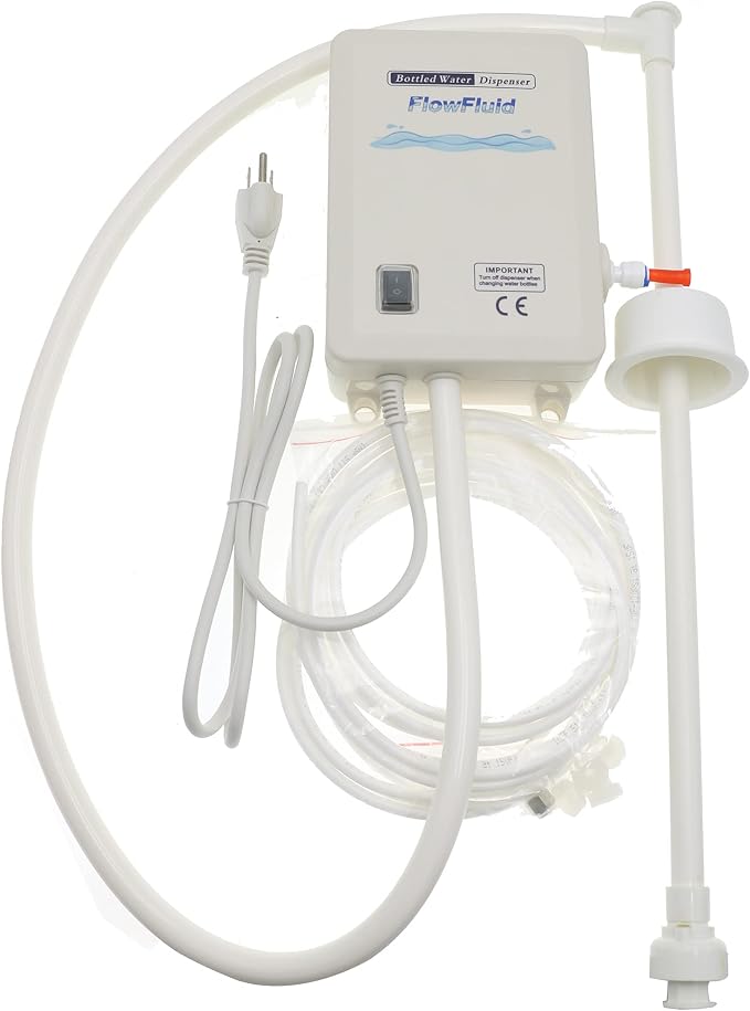 Bottled Water Dispenser Pump System,Food Grade,Self priming,110V,1GPM, Suitable for Coffee Brewer Ice-Maker Refrigerator (Single tube)