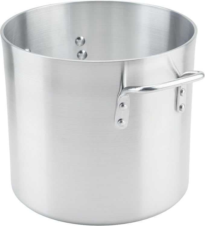Winco 12 qt Elemental, Aluminum Stock Pot | Great for Stocks, Soups, Pasta and Batch Cooking