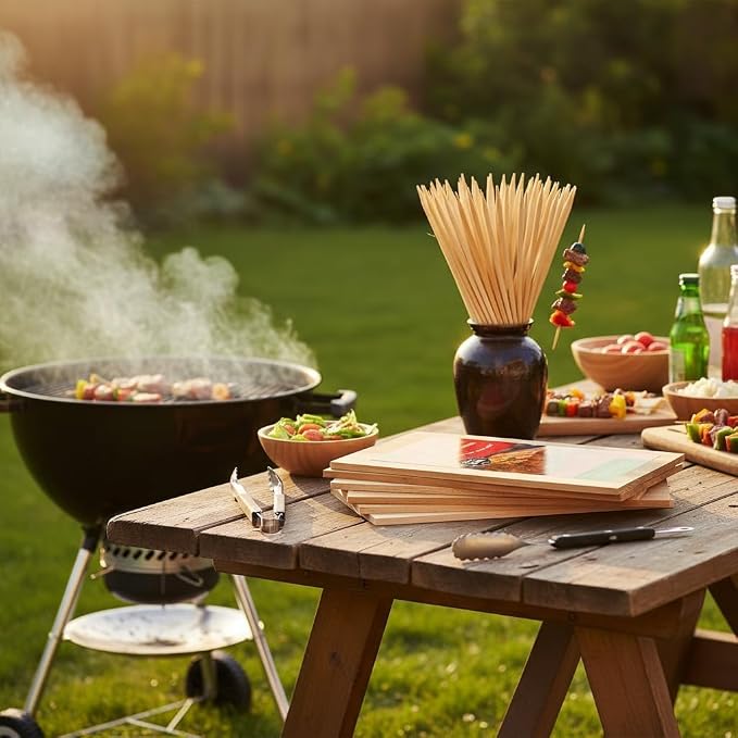 12pk Cedar Planks for Grilling Salmon,11"x 5" Better Smoking, Add Smoky Flavor to Salmon, Veggies, Restaurant Quantity