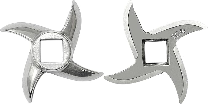 #10 Grinder Blade Stainless Steel Knife Cutter Replacement(2 pc) | Please check the size and shape