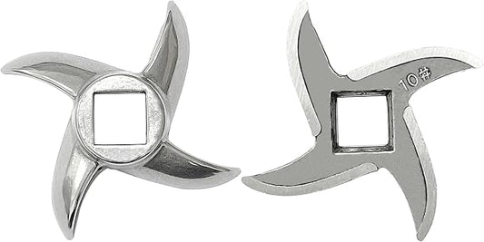 #10 Grinder Blade Stainless Steel Knife Cutter Replacement(2 pc) | Please check the size and shape