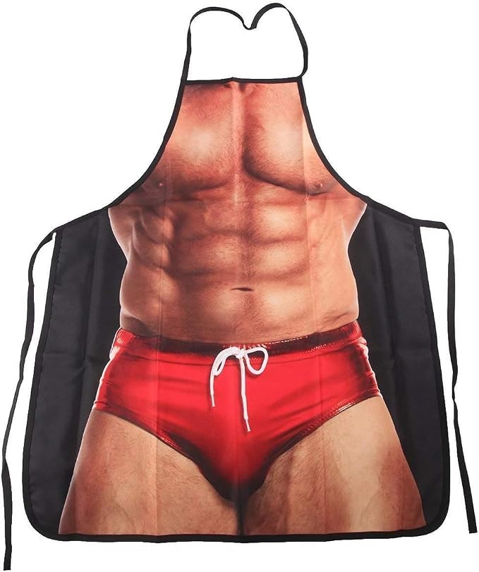 Apron Kitchen Funny Creative Cooking Grilling Baking Party Apron Gift For Men