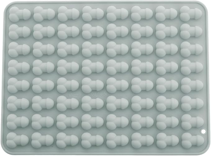 Prank Men Genital Ice Mold Trays Fun Shape Chocolate Baking Mold for Bachelor Bachelorette Party Blue One Size