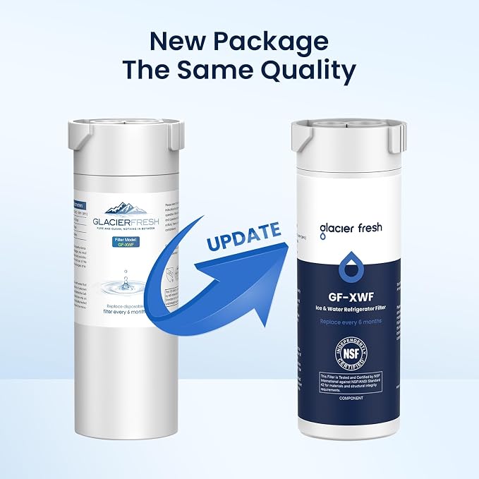 GLACIER FRESH XWF Replacement for GE XWF Refrigerator Water Filter 3 Pack