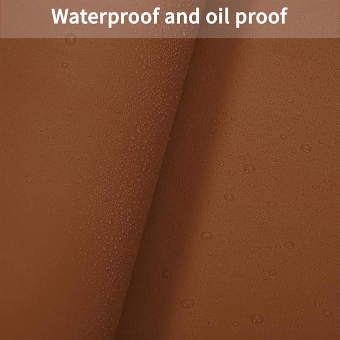Vanity Cover Top Protector - Can Be Used On Both Sides Waterproof and Easy to Clean Good Flatness Used for Dresser Table(Brown+Gray 10x60)