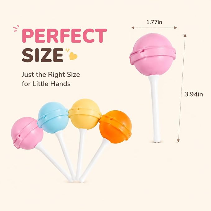 STEPHANIE Lollipop Popsicle Molds,12 Pack Silicone Popsicle Molds,Reusable Lollipop Ice Cream Molds for Homemade Frozen Treats,Juice,Yogurt,Smoothies and Fruit Desserts.
