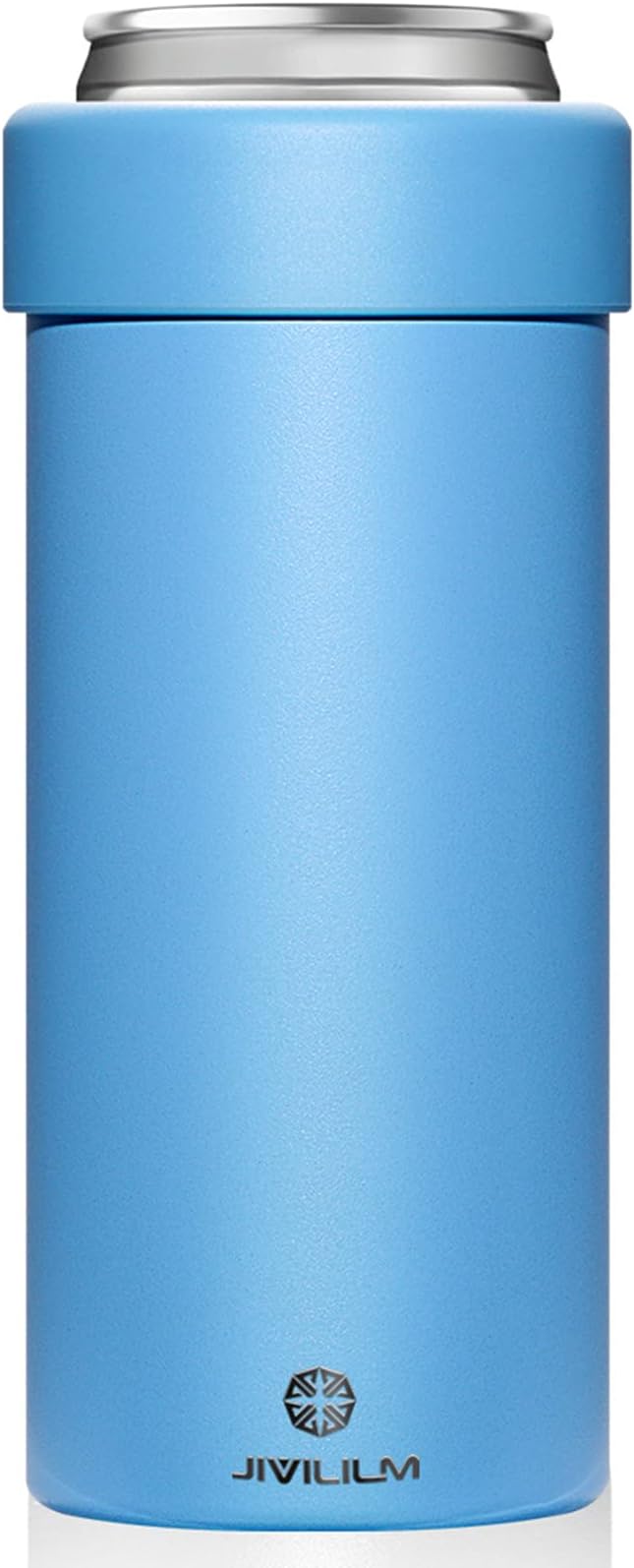 12 oz. Slim Can Cooler Insulated (Sky Blue) | Stainless Steel 12oz. Skinny Drink Holder for Soda, Hard Seltzer, Beer and Energy Drinks
