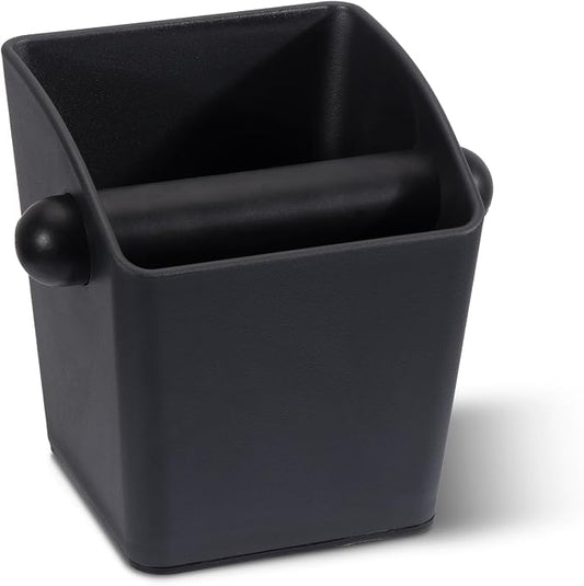 Espresso Knock Box - Shock-Absorbent Durable ABS Coffee Grounds Knock Box with Removable Knock Bar and Non-Slip Base, Ideal Coffee Bar Accessories for Father's Day Gift