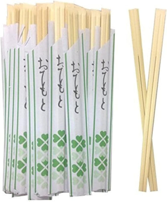 Solid No Splinter Chopsticks 40 pairs | Individually Wrapped Disposable Wooden Chopstick | Best for Sushi & Asian Dishes