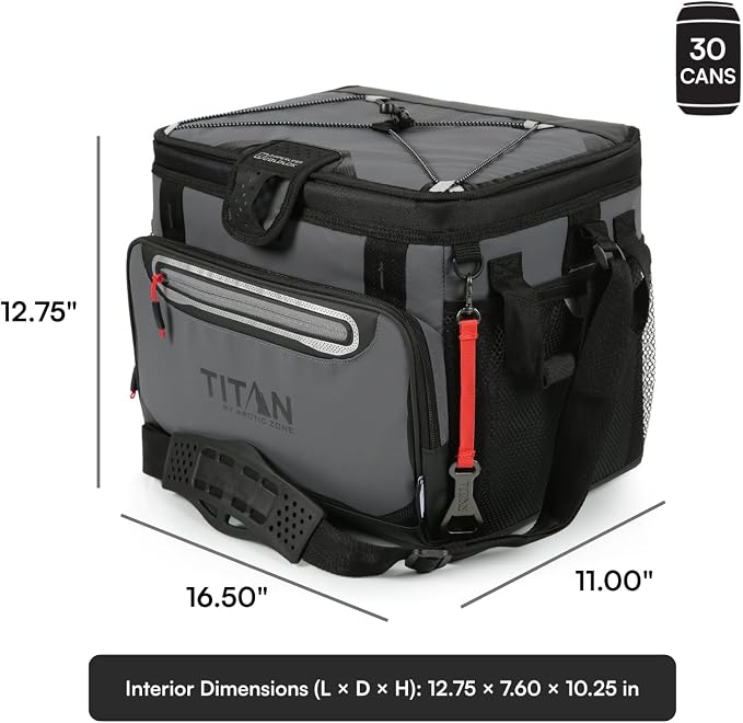 Titan by Arctic Zone Deep Freeze Cooler - Zipperless Hardbody Cooler - Deep Freeze Insulation, HardBody Liner, and SmartShelf