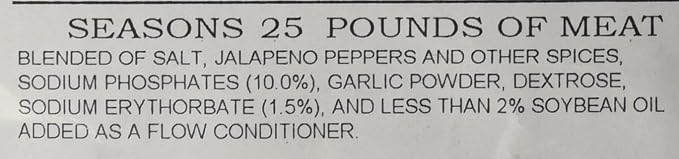 A.C. Legg Jalapeno Smoked Sausage Seasoning, 14 Ounce - with Cure