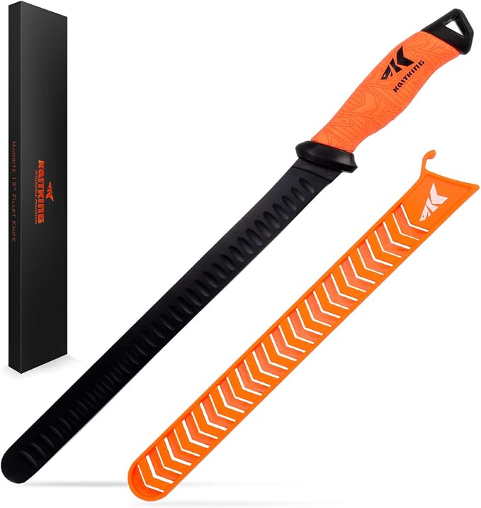 KastKing Speed Demon Pro Fillet Knife with Protective Sheath | Razor Sharp G4116 German Stainless Steel Blade, Non-Slip Grip, Corrosion-Resistant Coating, 8 Options Available