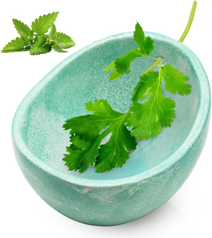2025 New Handmade Ceramic Herb Stripper Bowl -Herb Stripper,Herb Stripping Bowl,Efficient Herb Peeling Cup for Salads & Cooking, Pottery Kitchen Tool for Meal Prep (1Pcs)
