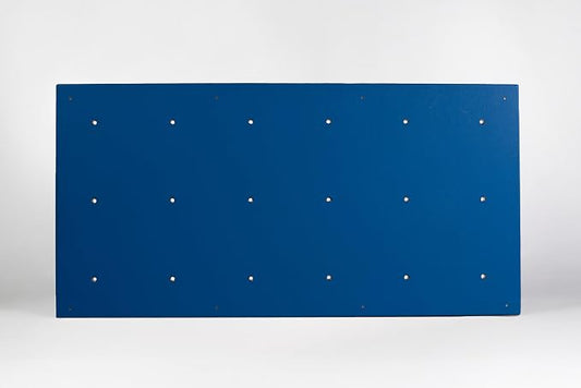 DIY Climbing Wall Panel – 47" x 23.5" Birch Plywood, Pre-Drilled T-Nuts, Textured & Paintable Surface – Indoor Home Gym & Kids Playroom Rock Wall Panel (Climbing Holds Not Included) (Lapis)