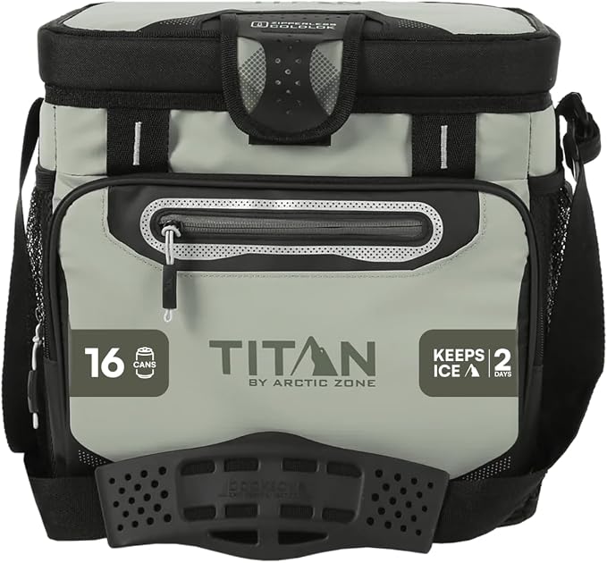 Titan by Arctic Zone Deep Freeze Cooler - Zipperless Hardbody Cooler - Deep Freeze Insulation, HardBody Liner, and SmartShelf