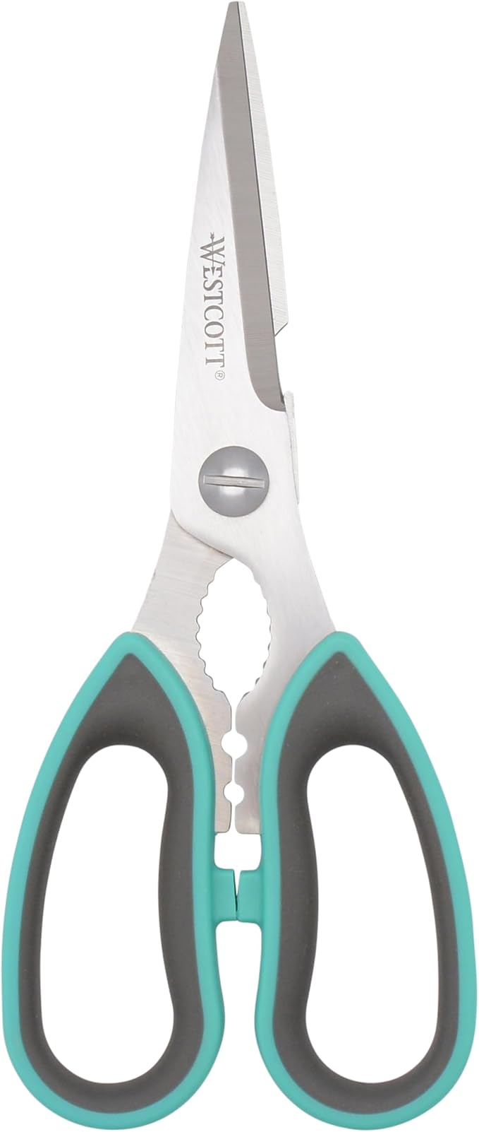Westcott Titanium-Bonded Kitchen Shears - 8.5-Inch Durable and Versatile Utility Scissors with Soft Handle for Precise Cutting, Ideal for Cooking