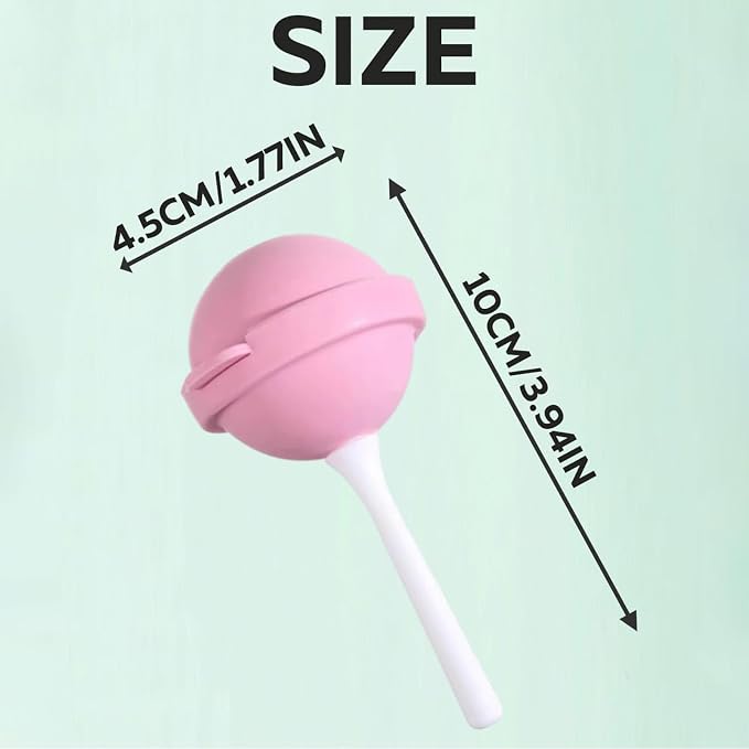 Reusable Large Lollipop-Shaped Ice Mold, DIY Creative Ice Pops for Summer, Mini Silicone Lollipop Hockey Mold, Silicone Popsicle Maker for Juice, Yogurt & Frozen Treats, Fun Dessert (4)