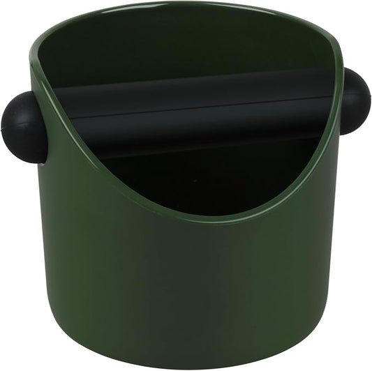 4.3 Inch Small Coffee Knock Box, Mini Espresso Knock Box | Knock Box Espresso, With Removable Knock Bar And Non-Slip Base (Green)