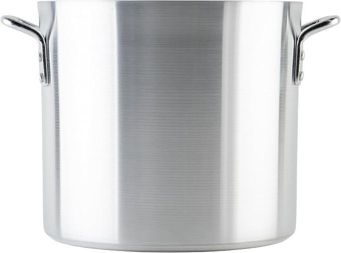 Winco 16 qt Elemental, Aluminum Stock Pot | Great for Stocks, Soups, Pasta and Batch Cooking