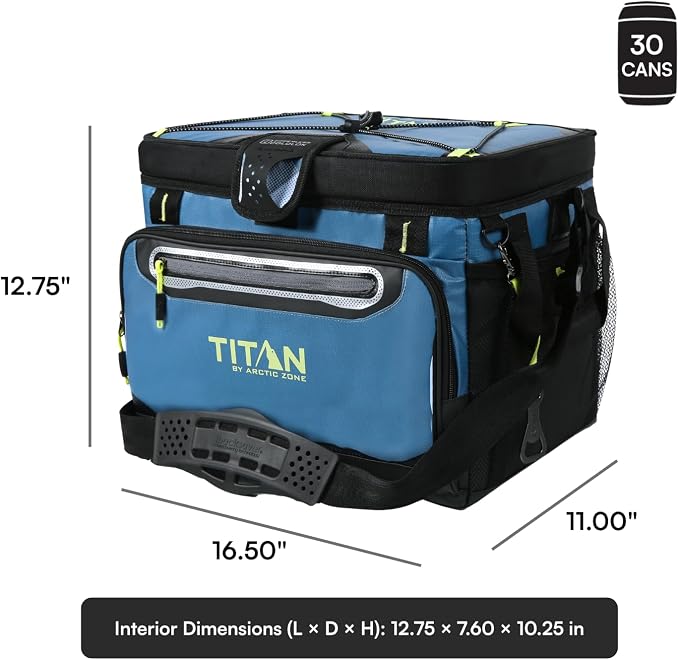 Titan by Arctic Zone Deep Freeze Cooler - Zipperless Hardbody Cooler - Deep Freeze Insulation, HardBody Liner, and SmartShelf