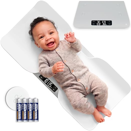 Greater Goods Digital Baby Scale – Dependable Infant & Toddler Weighing, Easy-to-Read Display with lb/kg Modes, Hold Function for Movement, Collapsible Design, 66 lb Capacity (Non-Connected)