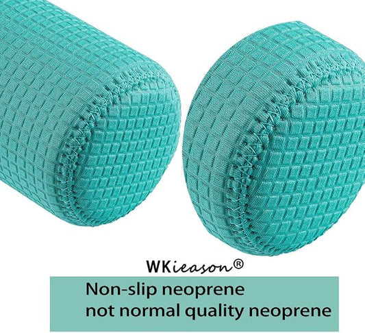WKieason 12oz Standard Can Sleeves Insulators Sleeves Standard Can Covers 12OZ Beer Bottle Sleeves Coolers Holder Non-slip Neoprene Can Coolier Sleeves 3PC Pack (Yelllow/Light blue/Purple)