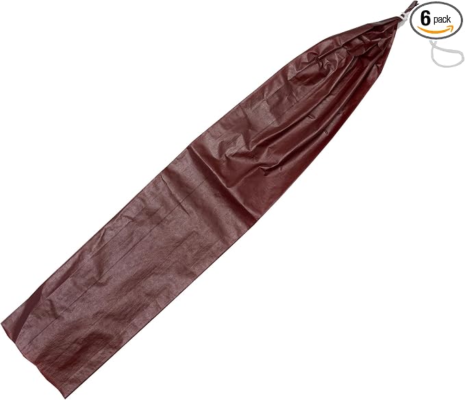 LEM Products Mahogany Fibrous Sausage Casings, 1.5" x 12" Non-Edible Casings for Summer Sausage, Pepperoni, Salami, Italian, Homemade Sausages, Stuffs Approx. 1 lb Each, 25 Count (Pack of 6)