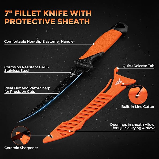 KastKing EZ Fillet Fish Fillet Mat, Non-Slip Fish Cutting Board | Anti-Slip Surface, 25" Integrated Ruler, Large Cutting Area, Easy to Clean, Roll-Up Storage, Fish Cleaning Board