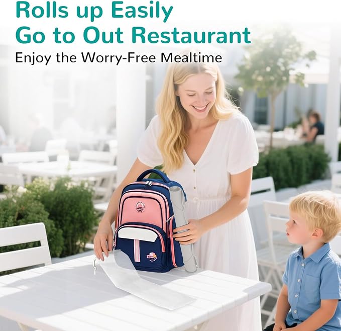 Silicone Placemat for Baby Self-Eating: Dishwasher Safe & Non-Slip for Dining Table - Table Mat for Baby 8-18 Months