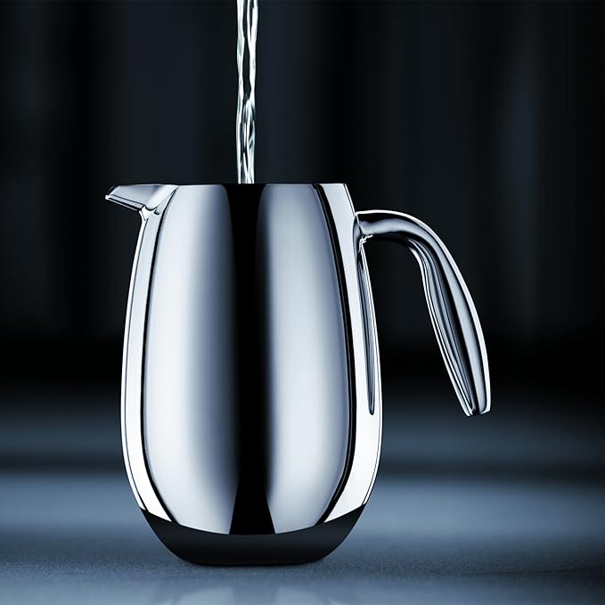 Bodum 51 oz Columbia Thermal French Press Coffee Maker, Insulated Double Wall Stainless Steel, Chrome